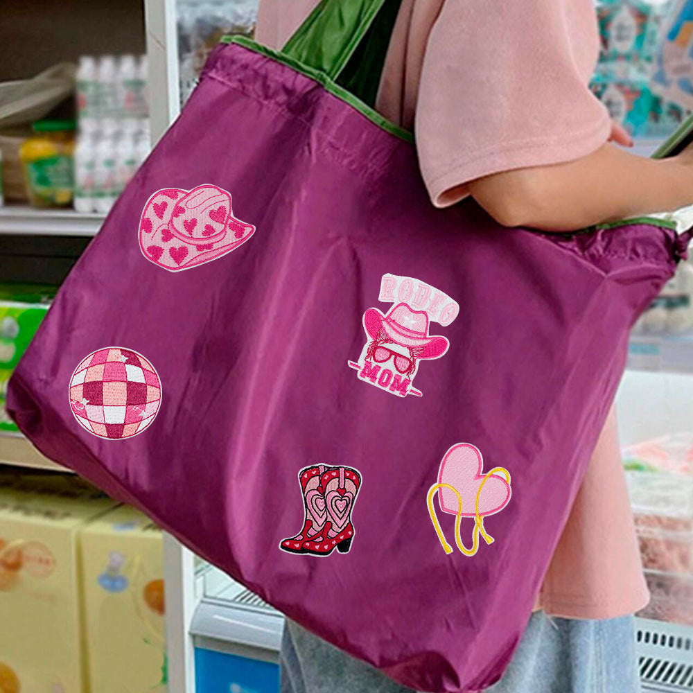 Wholesale Pink Western Cowboy Hat Embroidered Patch